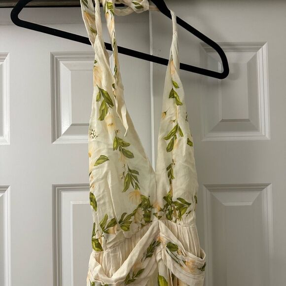 Farm Rio x Anthropologie V-Neck Floral Chiffon Maxi Dress - Picture 8 of 11